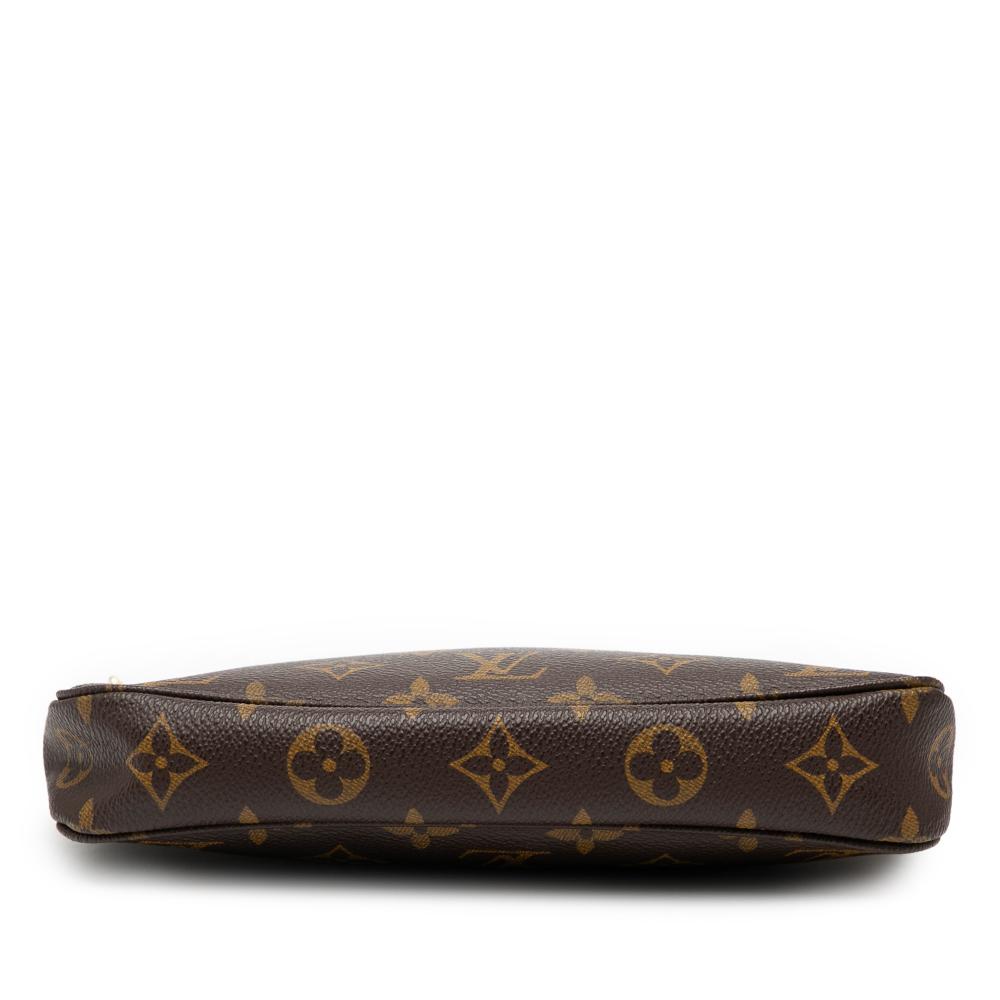 Louis Vuitton AB Louis Vuitton Brown Monogram Canvas Fabric Monogram Pochette Accessoires United States