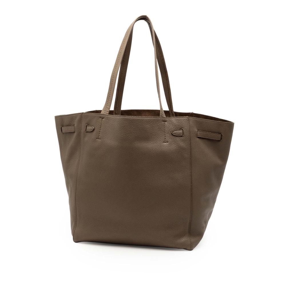 Celine B Celine Brown Calf Leather Small Phantom Cabas Tote Italy
