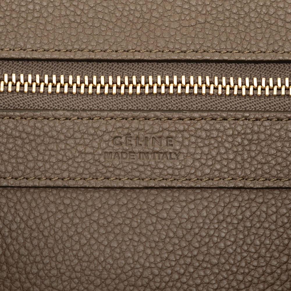 Celine B Celine Brown Calf Leather Small Phantom Cabas Tote Italy