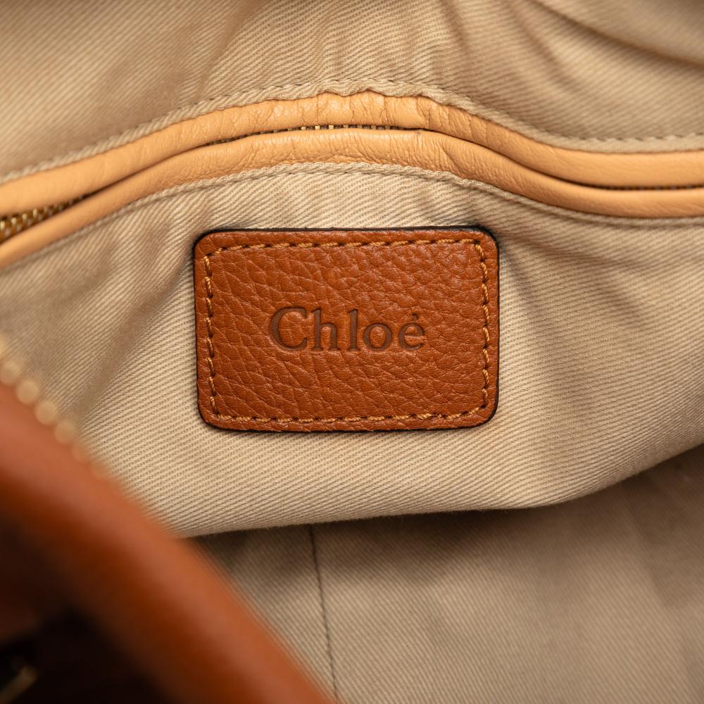 Chloé B Chloé Brown Calf Leather Medium Paraty Satchel Italy