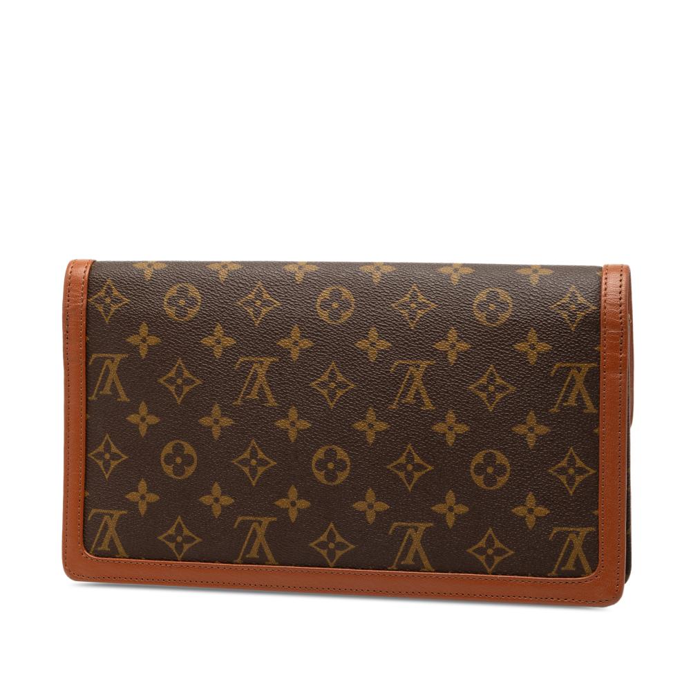 Louis Vuitton AB Louis Vuitton Brown Monogram Canvas Fabric Monogram Pochette Dame GM France