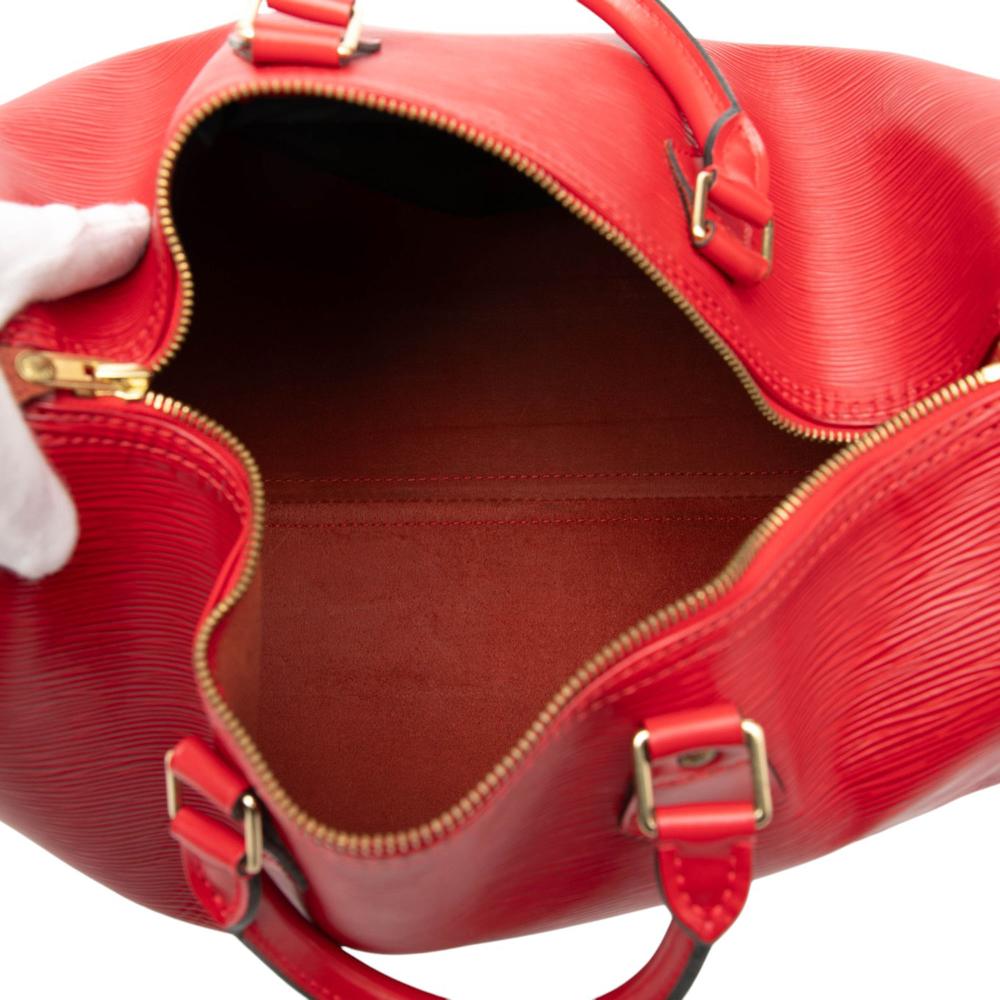 Louis Vuitton B Louis Vuitton Red Epi Leather Leather Epi Speedy 35 France