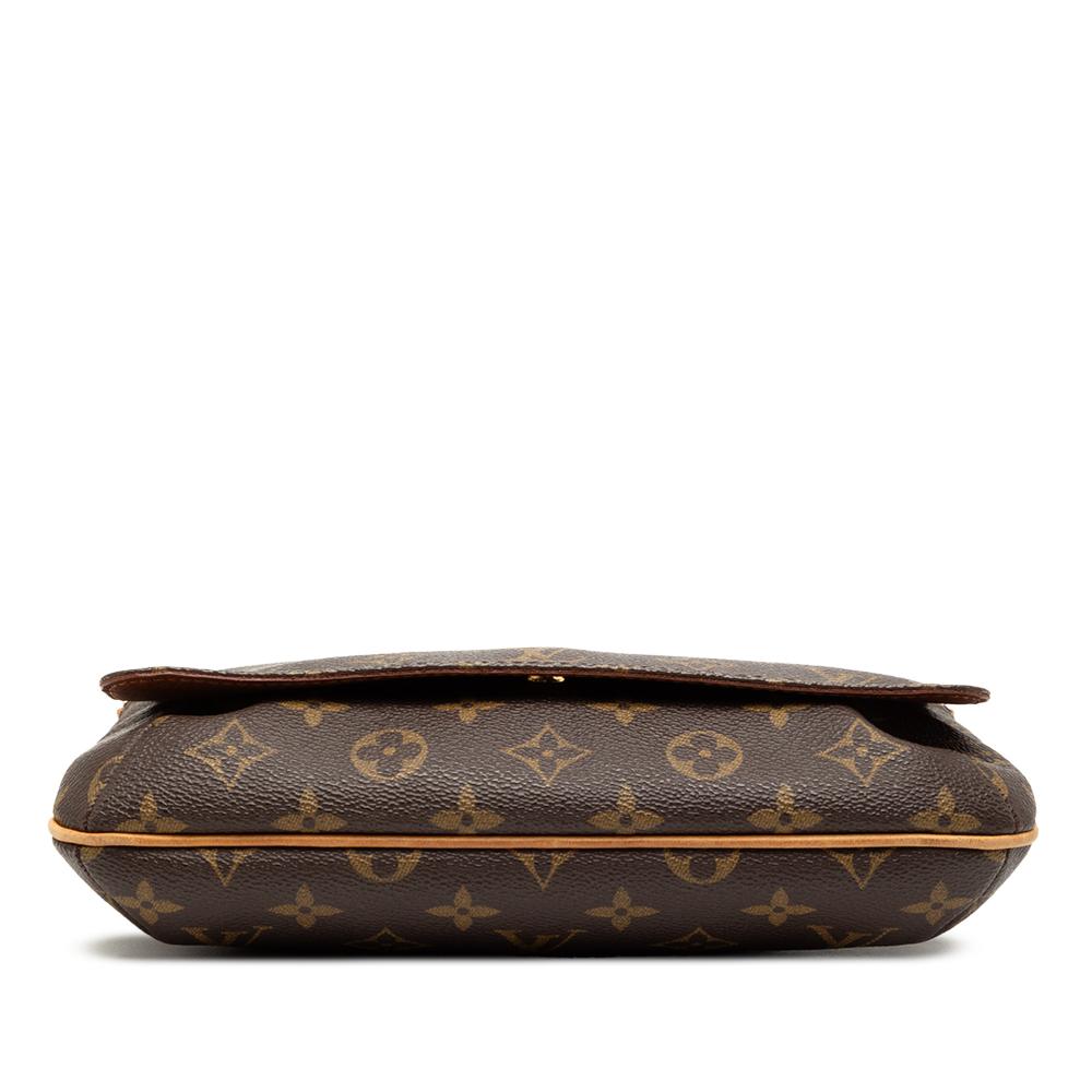 Louis Vuitton B Louis Vuitton Brown Monogram Canvas Fabric Monogram Musette Tango Short Strap France