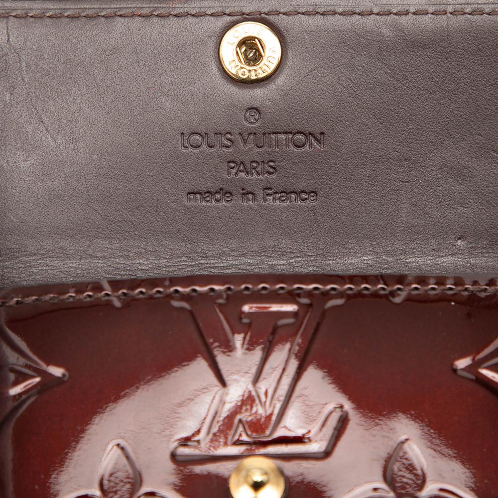 Louis Vuitton B Louis Vuitton Purple Vernis Leather Leather Monogram Vernis Ludlow Wallet France