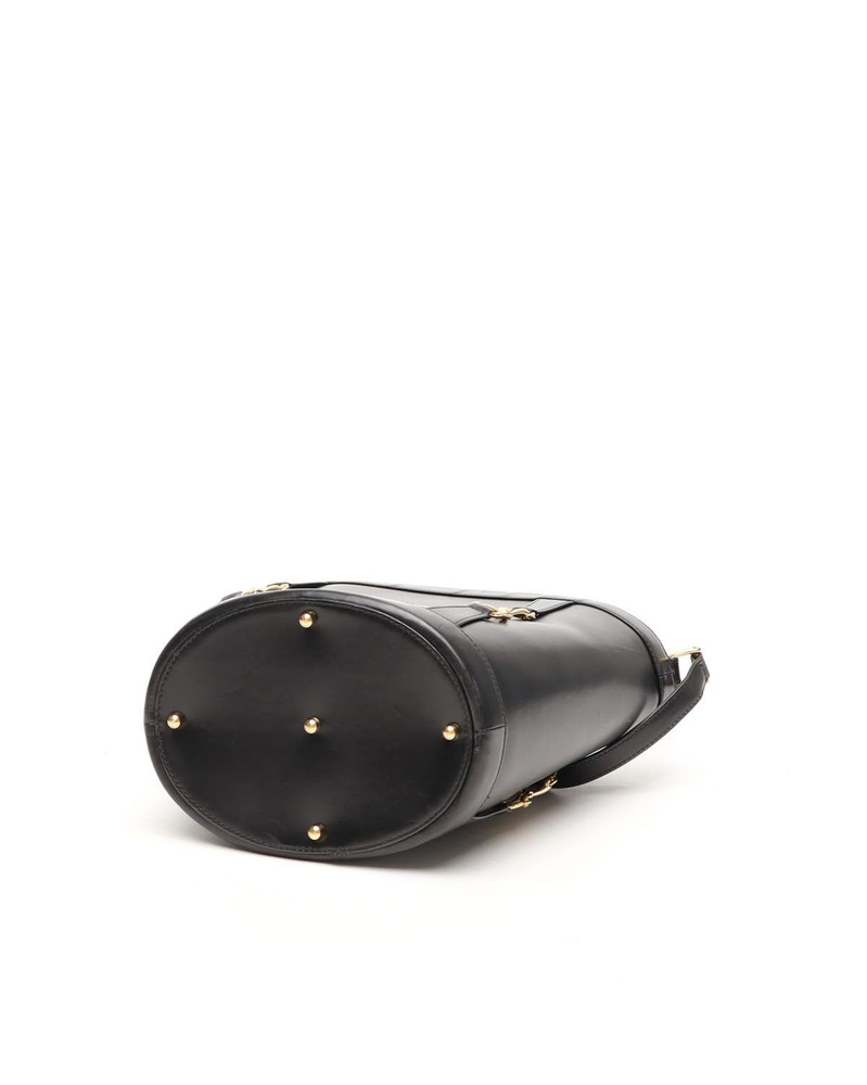 Gucci Vintage Leather Drawstring Bucket Bag