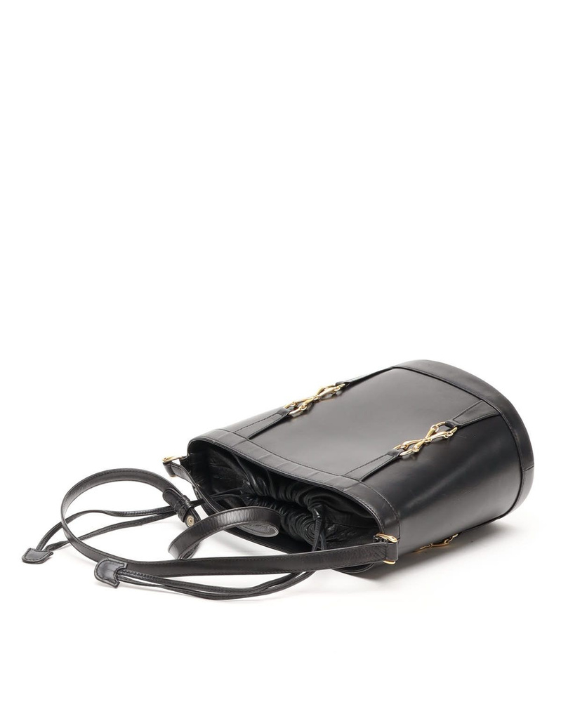 Gucci Vintage Leather Drawstring Bucket Bag