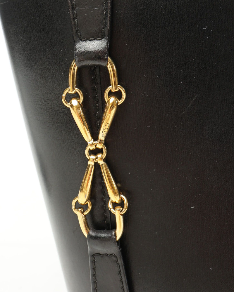 Gucci Vintage Leather Drawstring Bucket Bag