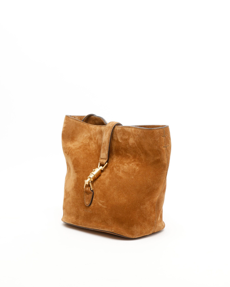 Gucci New Jackie Soft Suede Bucket Bag