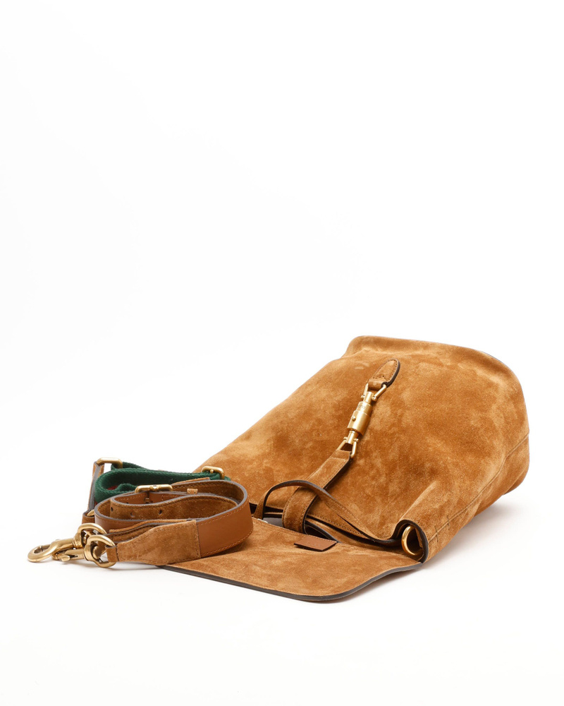 Gucci New Jackie Soft Suede Bucket Bag