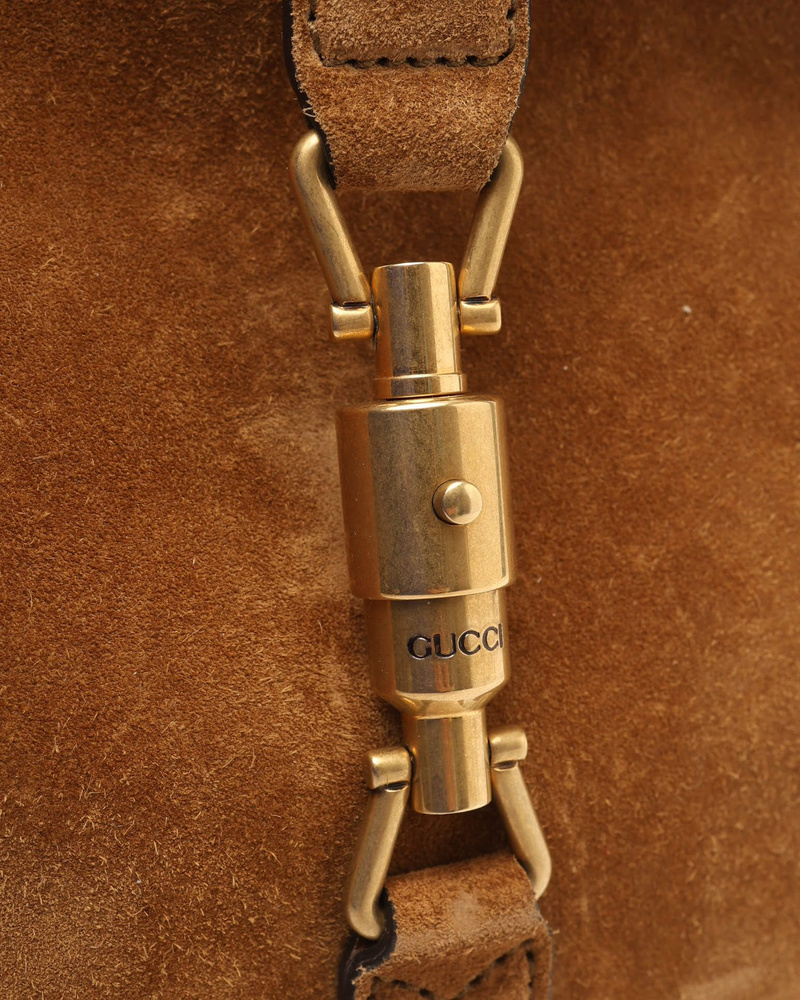 Gucci New Jackie Soft Suede Bucket Bag