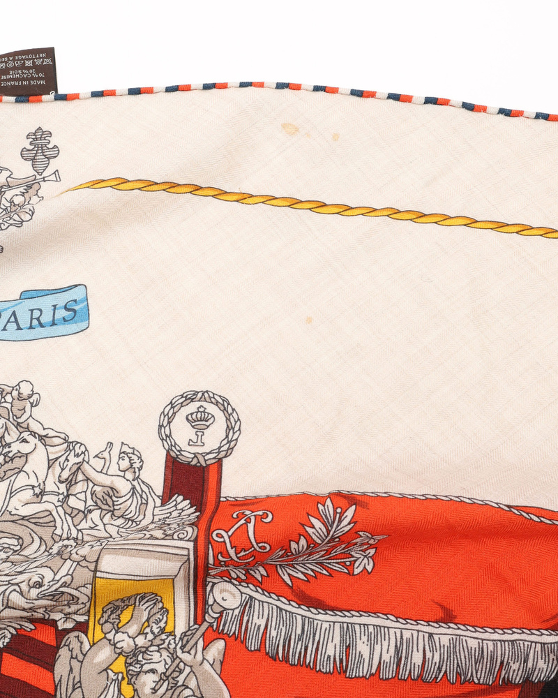 Hermès Triangle Cashmere Silk Scarf