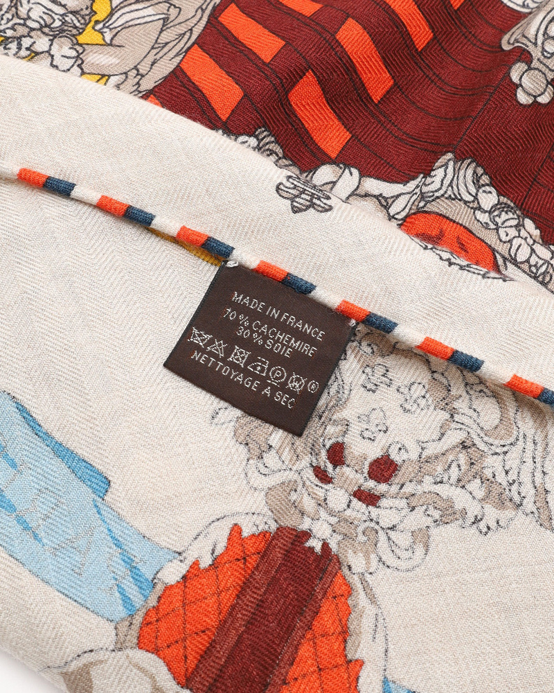 Hermès Triangle Cashmere Silk Scarf