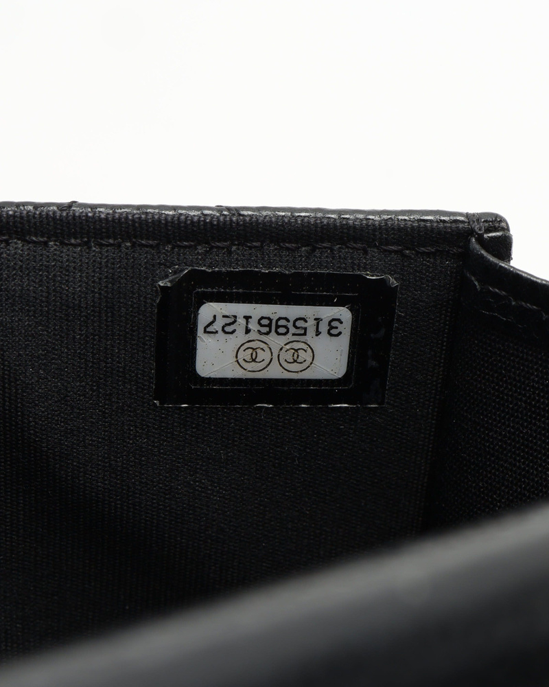 Chanel Card Holder Caviar Wallet On Chain Bag