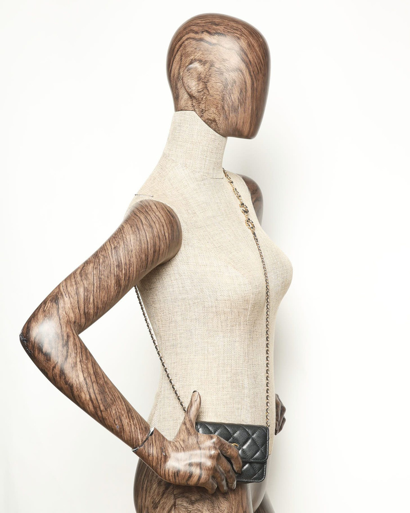 Chanel Card Holder Caviar Wallet On Chain Bag