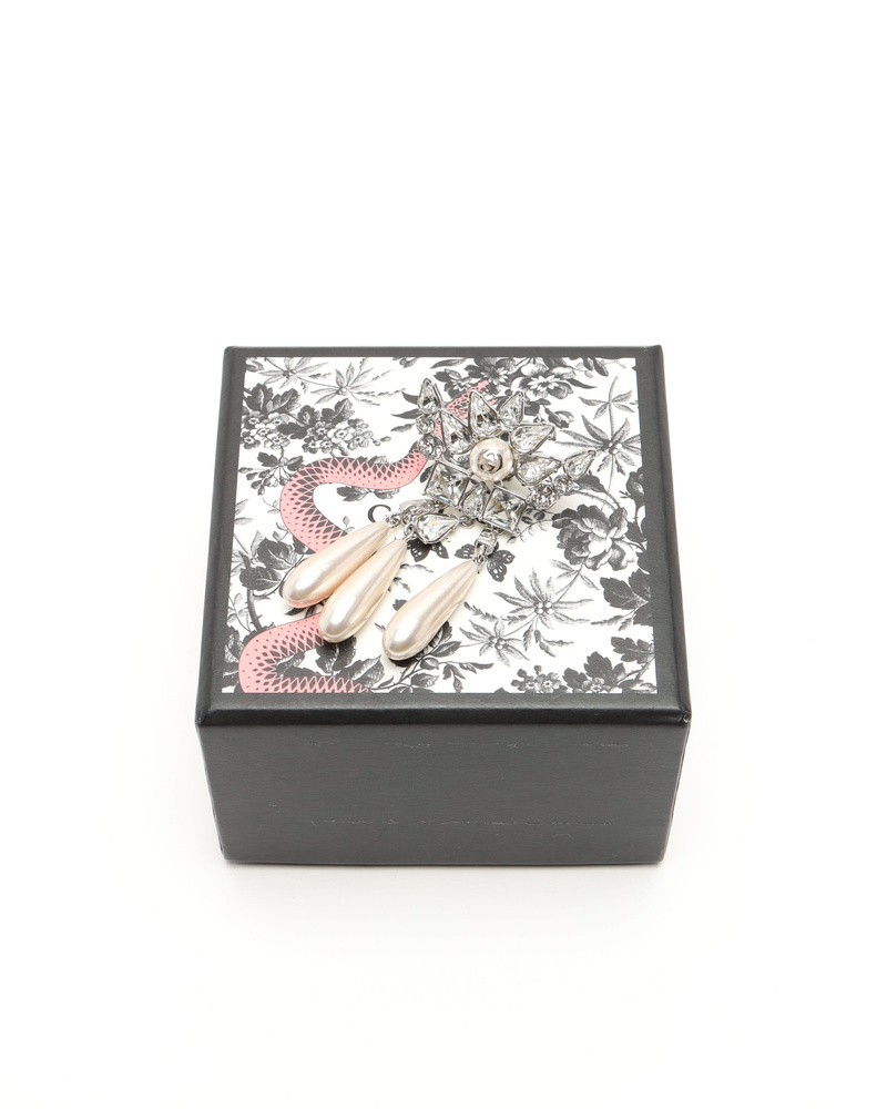 Gucci GG Marmont Rhinestone Brooch