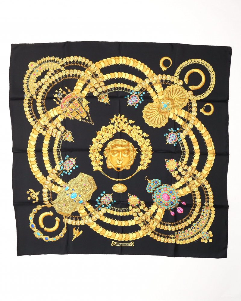 Hermès Carré Kosmima Les Folies d'Eugenie Silk Scarf