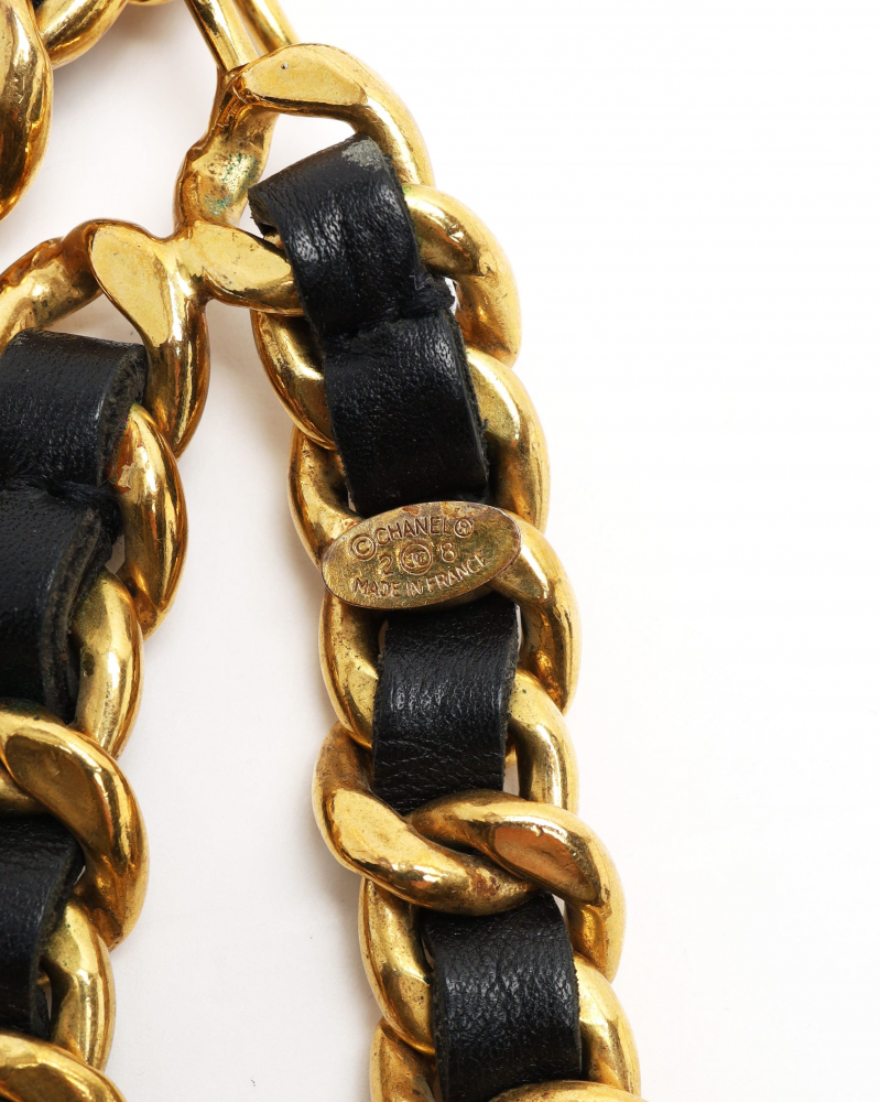 Chanel Leather Chain Belt