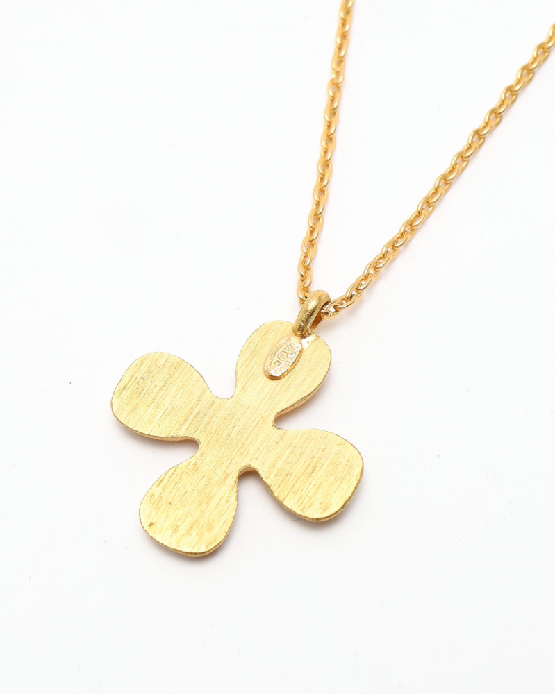 Chanel Clover Coco Mark Necklace