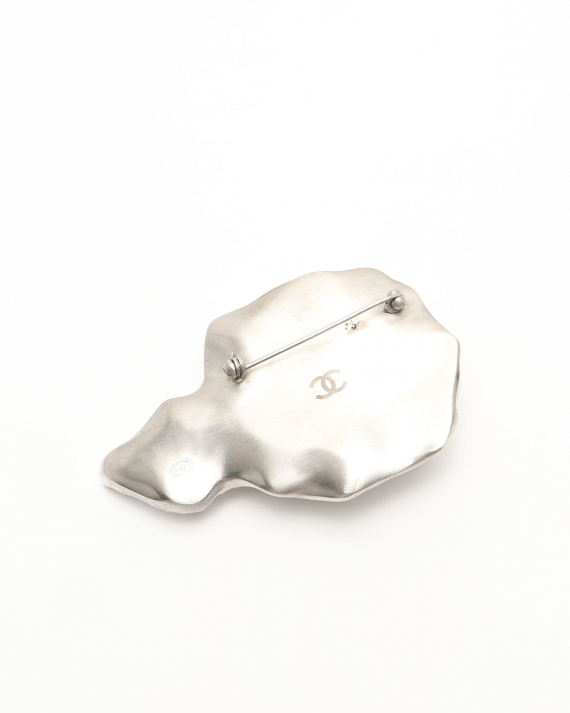 Chanel Camellia Rhinestone Brooch