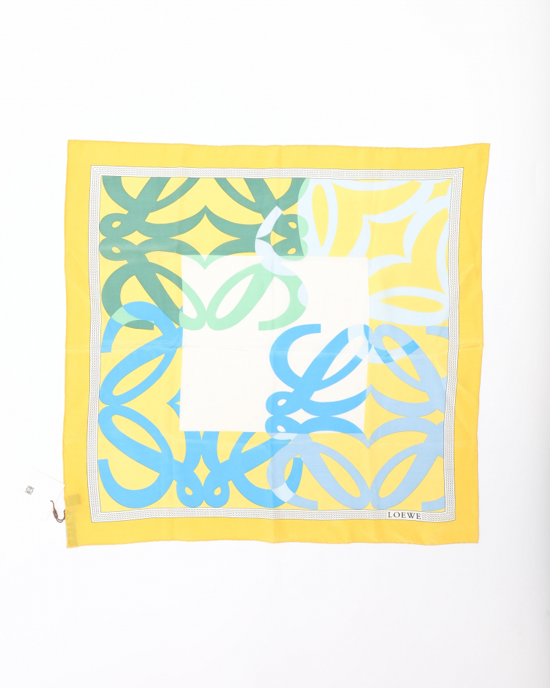 Loewe 55 Anagram Silk Scarf