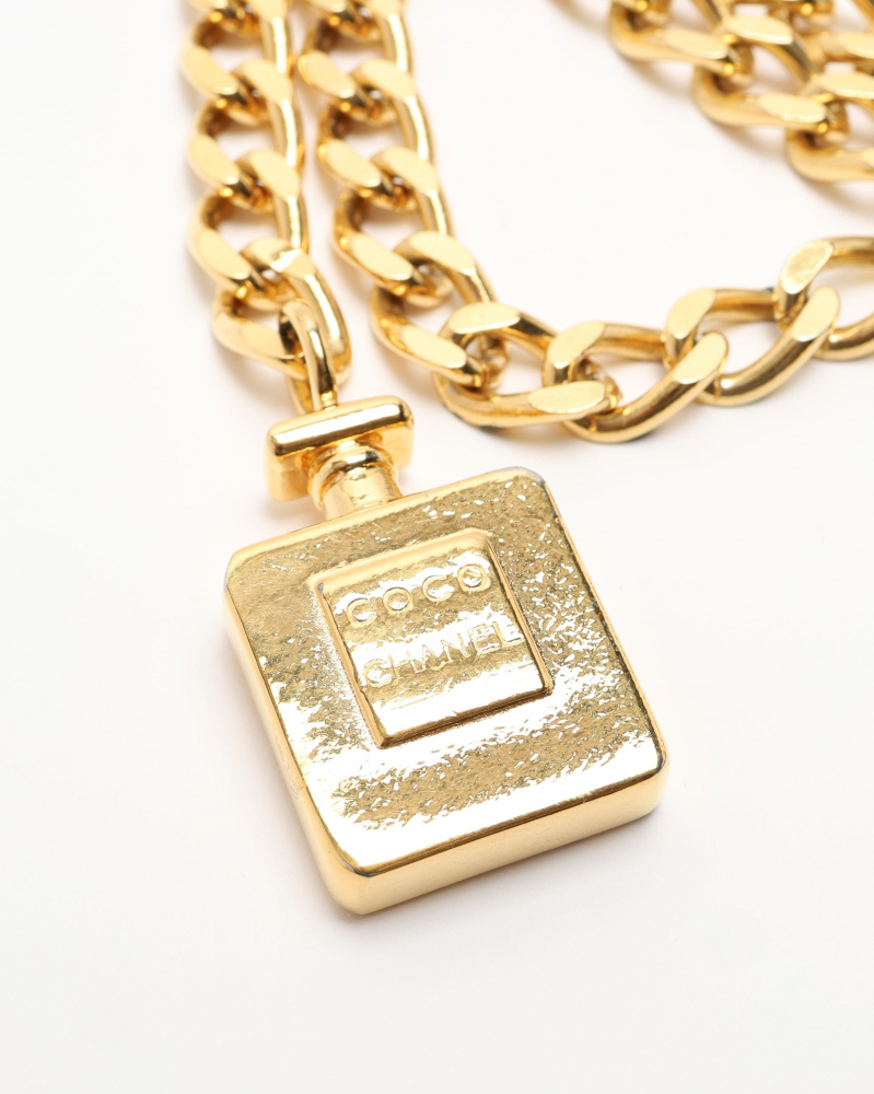 Chanel Perfume Bottles 3-Row Chain Belt