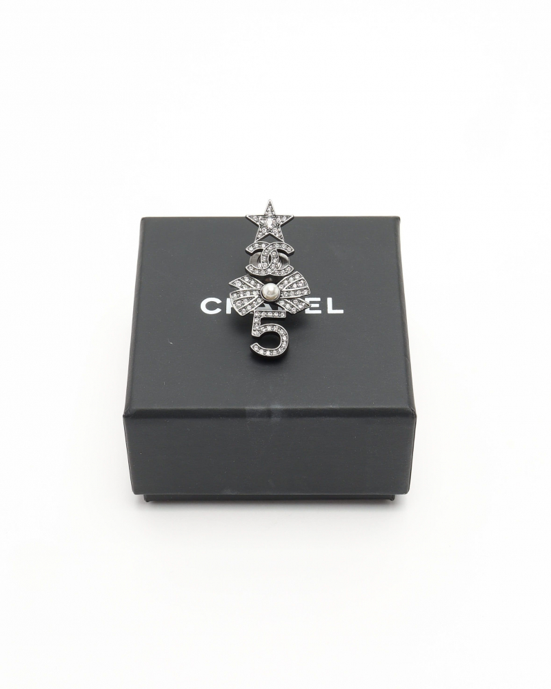 Chanel No 5 Rhinestone Brooch