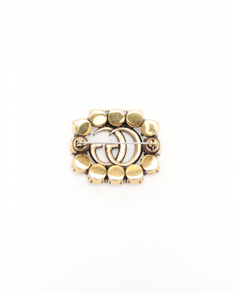 Gucci Rhinestone Brooch
