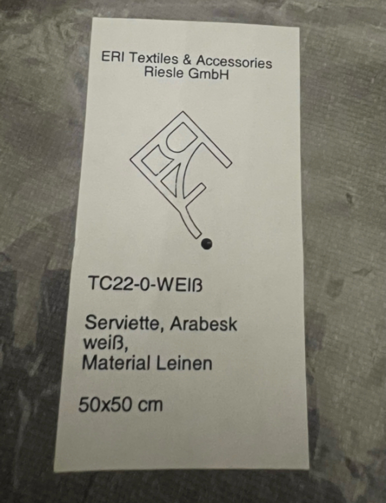 Eri Textiles 24 serviettes