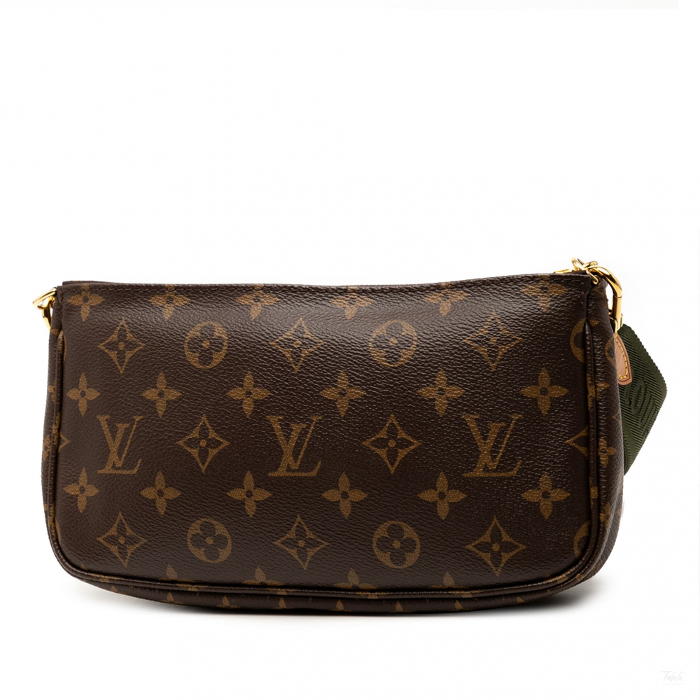 Louis Vuitton Multi Pochette Accessoires Canvas Pouch Crossbody Monogram