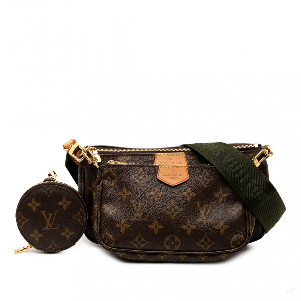 Louis Vuitton Multi Pochette Accessoires Canvas Pouch Crossbody Monogram