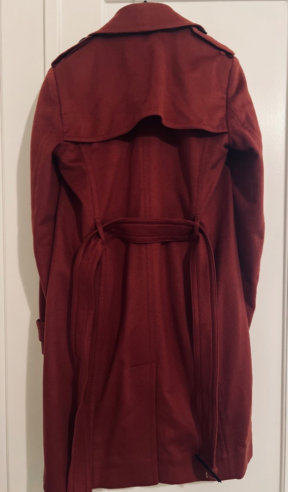 Burberry red cashmere coat