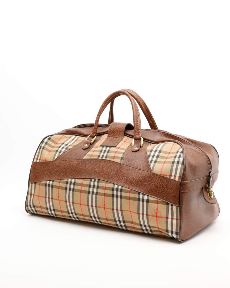 Burberry Nova Check Boston Weekend Bag