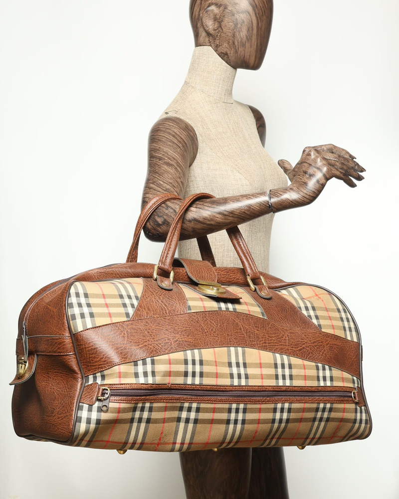 Burberry Nova Check Boston Weekend Bag