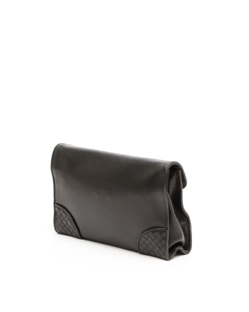 Bottega Veneta Intrecciato Slide Lock Clutch Bag