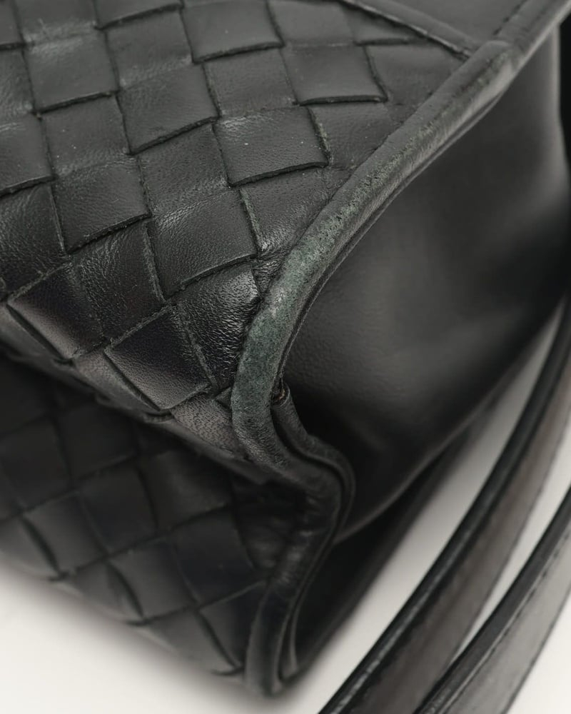 Bottega Veneta Intrecciato Slide Lock Clutch Bag