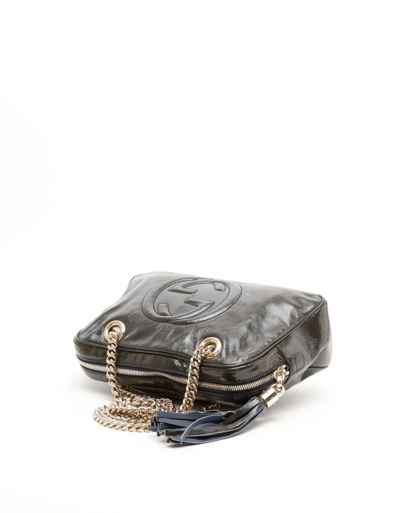 Gucci Patent Soho Chain Bag