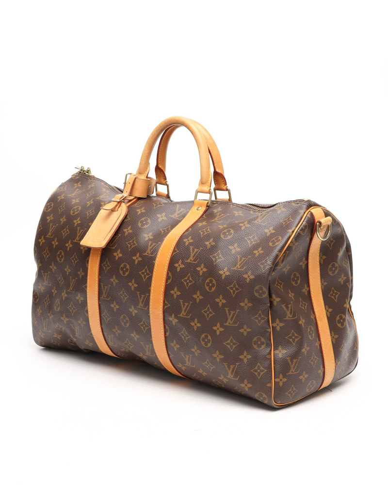 Louis Vuitton Monogram Keepall Bandoulière 50 Weekend Bag