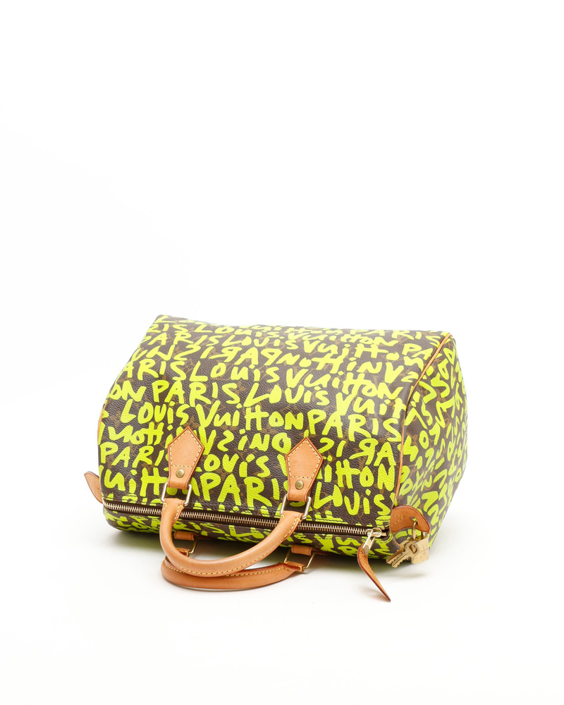 Louis Vuitton Monogram Graffiti Speedy 30 Bag