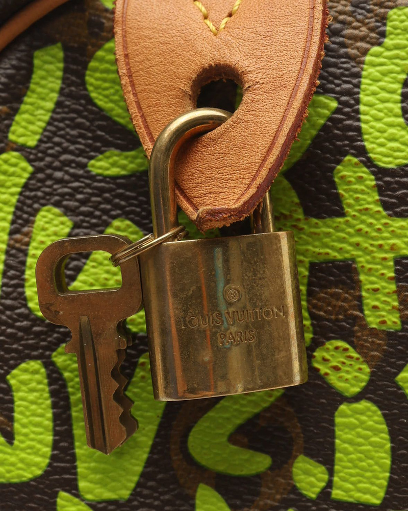 Louis Vuitton Monogram Graffiti Speedy 30 Bag