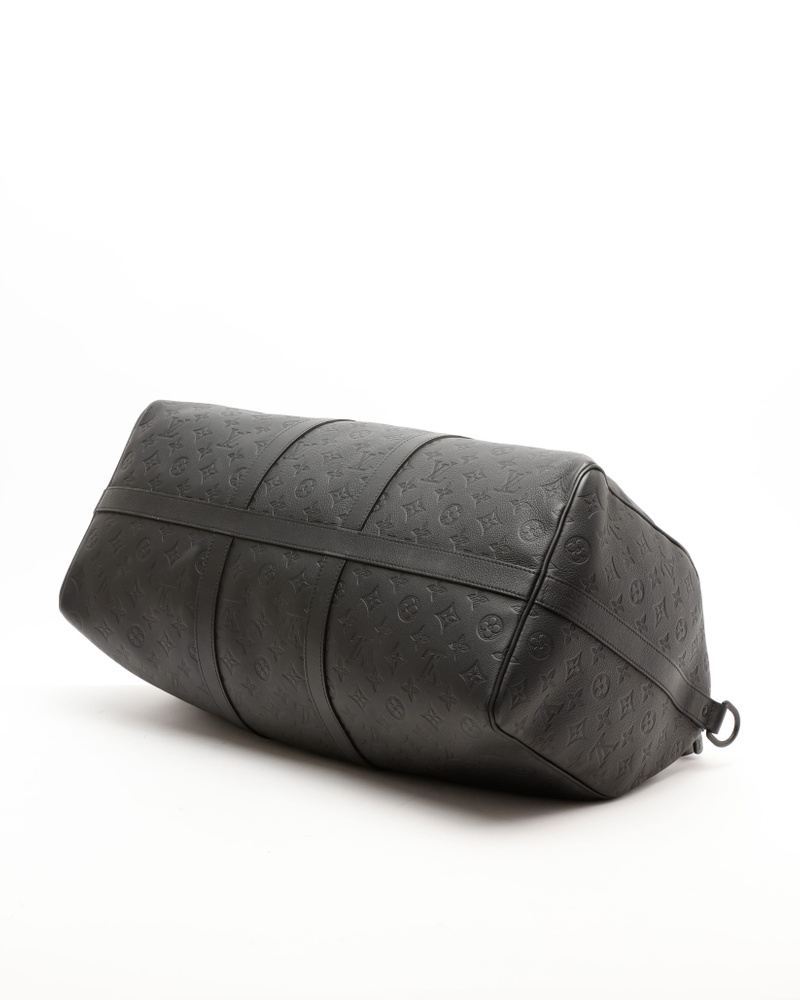 Louis Vuitton Monogram Shadow Keepall Bandoulière 50 Weekend Bag