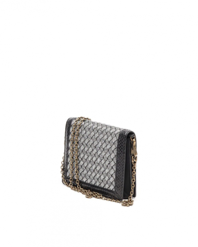 Bottega Veneta Intrecciato Knitted Flap Wallet on Chain Bag