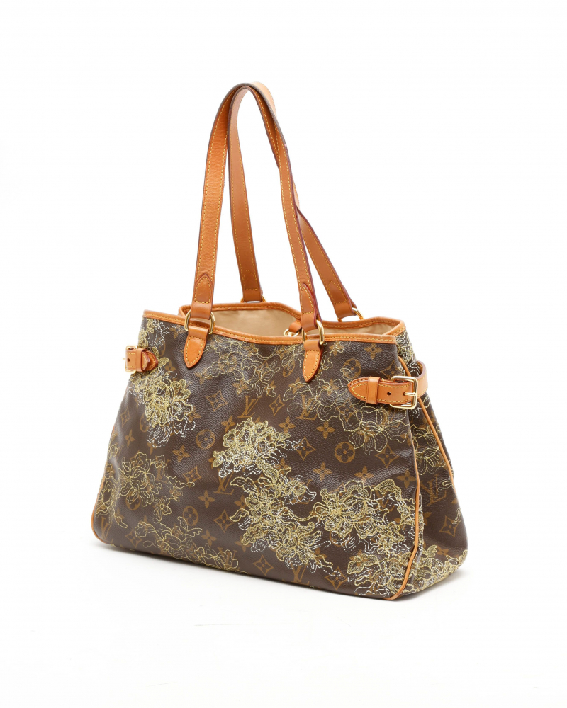 Louis Vuitton Limited Edition Gold Dentelle Batignolles Horizontal Bag