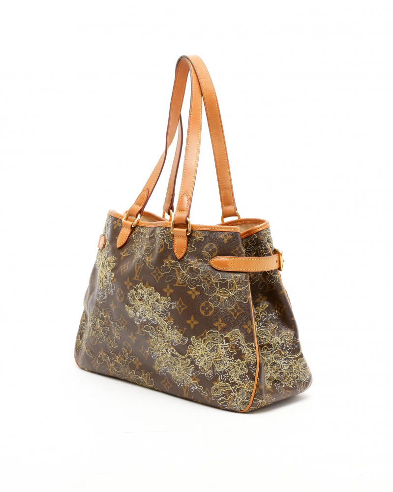 Louis Vuitton Limited Edition Gold Dentelle Batignolles Horizontal Bag