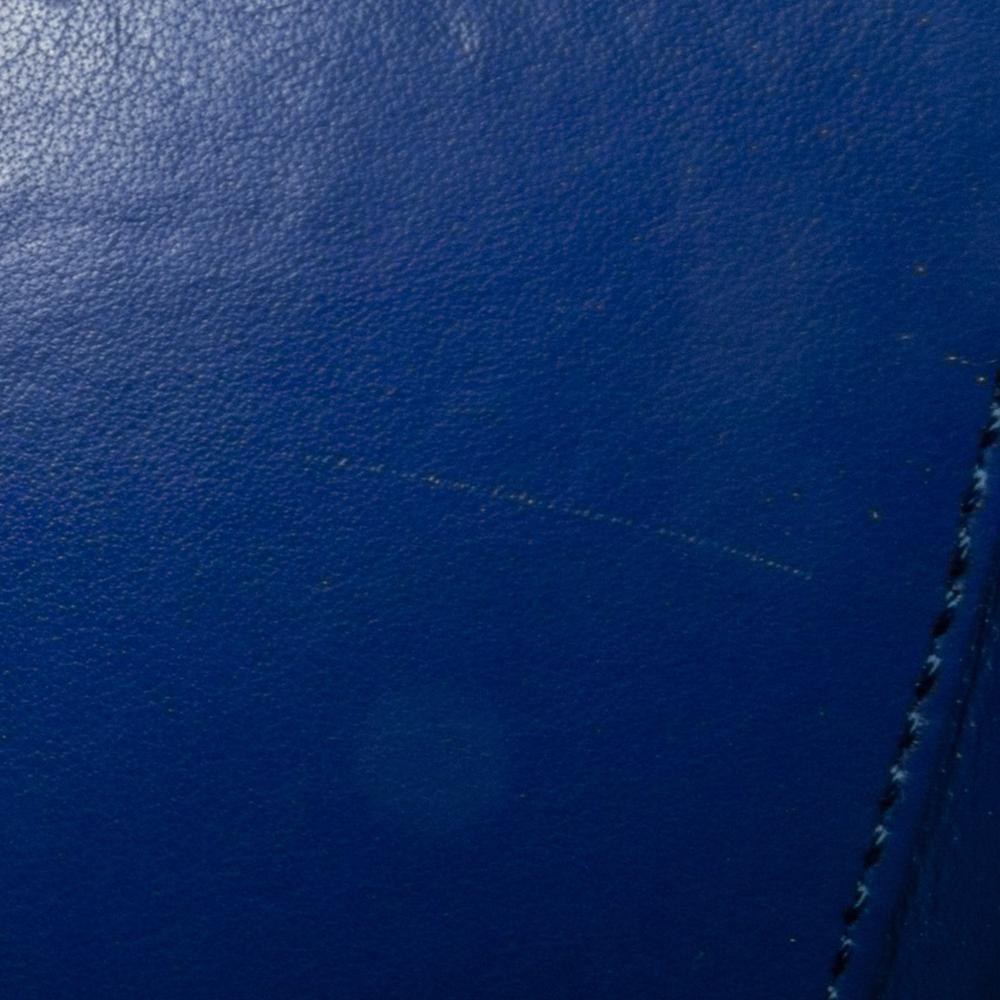 Chanel AB Chanel Blue with Green Cotton Fabric Small Jersey CC Filigree Vanity Case Italy