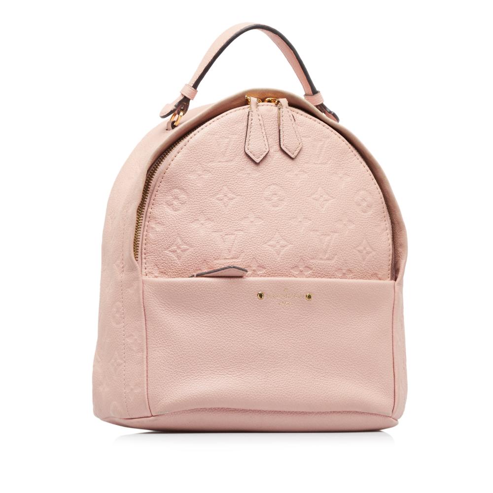 Louis Vuitton B Louis Vuitton Pink Light Pink Calf Leather Monogram Empreinte Sorbonne Spain