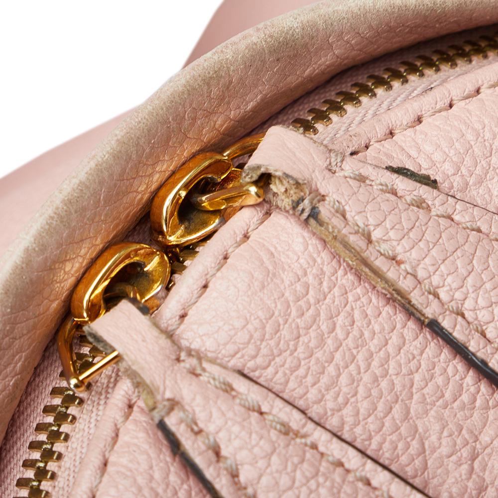 Louis Vuitton B Louis Vuitton Pink Light Pink Calf Leather Monogram Empreinte Sorbonne Spain