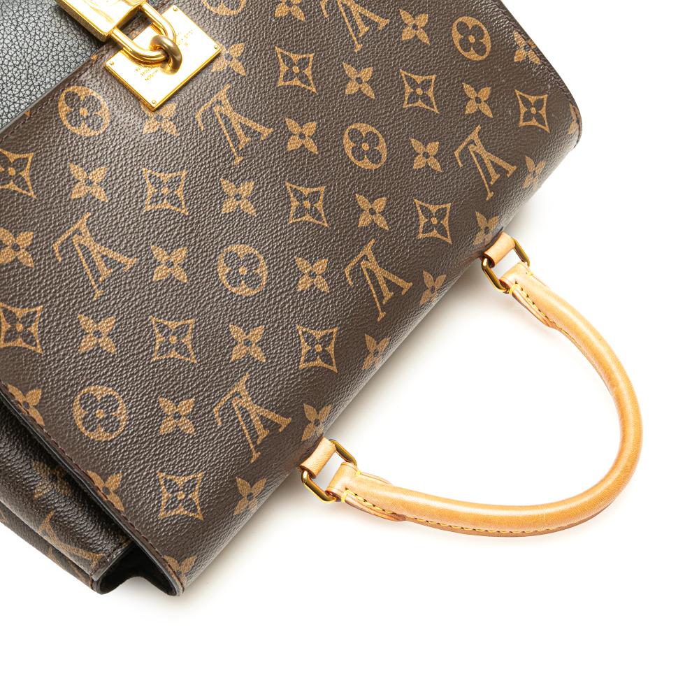 Louis Vuitton B Louis Vuitton Brown with Black Monogram Canvas Canvas Monogram Marignan France