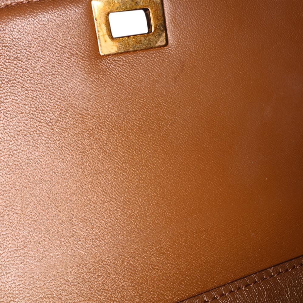 Celine B Celine Brown Calf Leather Small skin Classic Box Italy