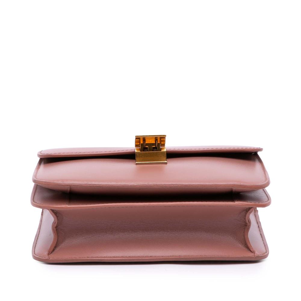 Celine B Celine Pink Rose Gold Calf Leather Teen skin Classic Box Italy