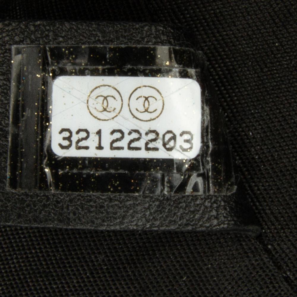 Chanel AB Chanel Gray Charcoal Denim Fabric Mini Mood Bucket with Chain France